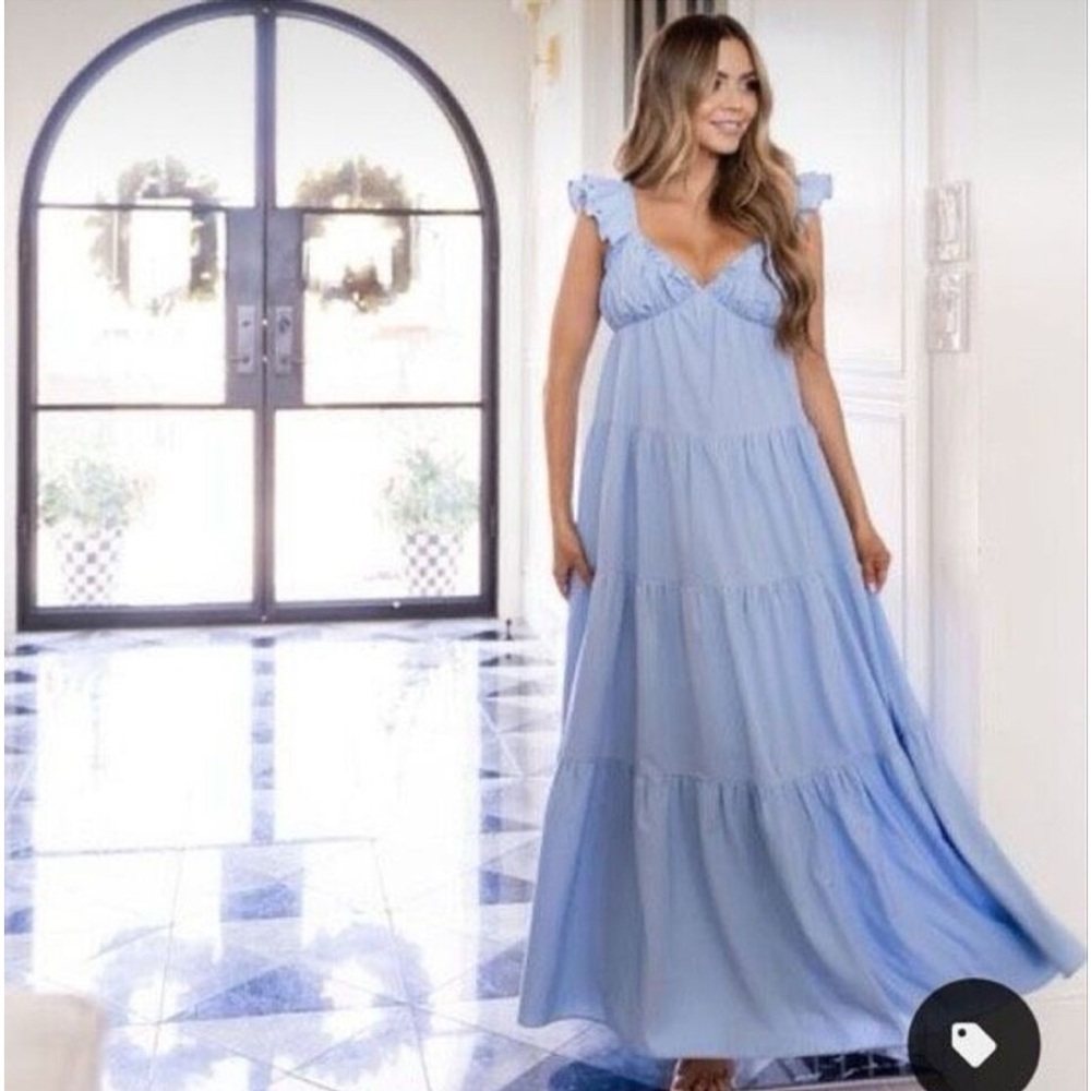 Vici x Destiny Powder Blue Maxi Dress